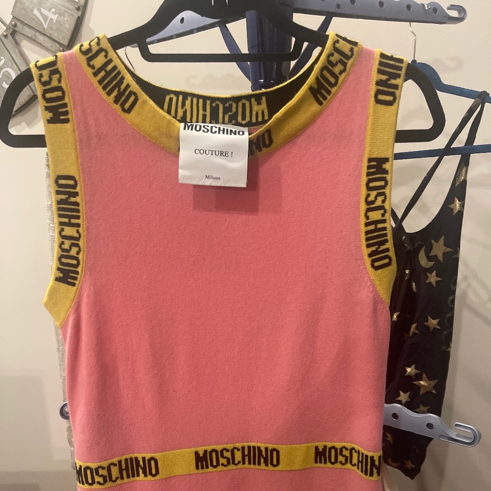 Moschino Couture cashmere dress